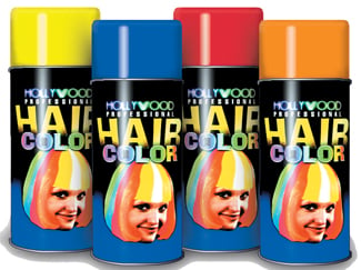 Costumes For All Occasions De60bu Hair Spray Fluor Blue Ormedium