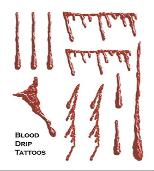 Df206 Tattoo Blood Drip Fx