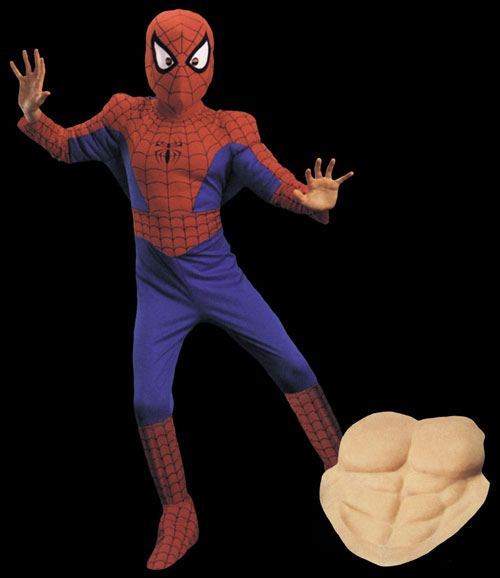 Spiderman - Costumes For All Occasions DG5110K Spiderman Ch Deluxe Comic 7 To 8