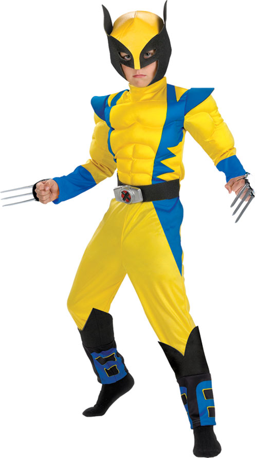 Wolverine - Costumes For All Occasions DG6454K Wolverine Deluxe Muscle 7 To 8