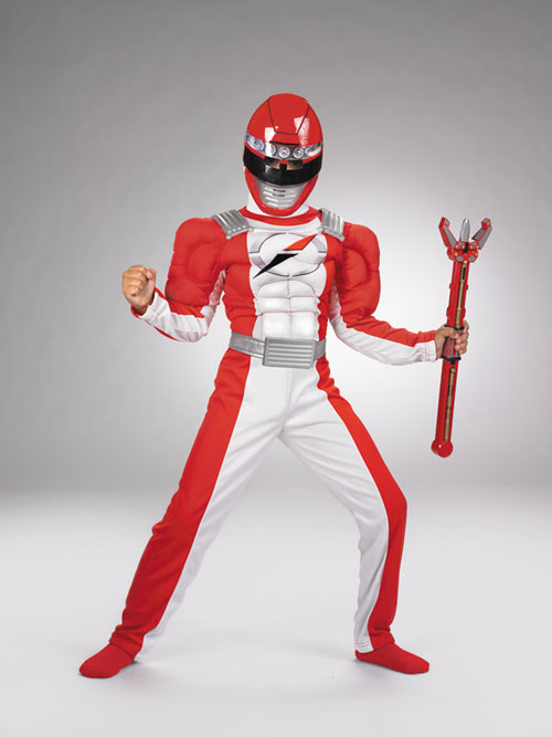 The Power Rangers - Costumes For All Occasions DG6558L Power Ranger Red Muscle 4 To 6