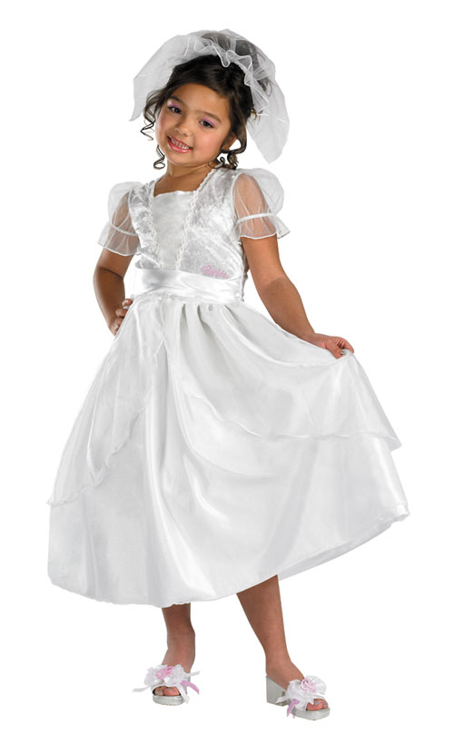 Barbie Costumes - Costumes For All Occasions DG6642L Barbie Blushing Bride 4 To 6x