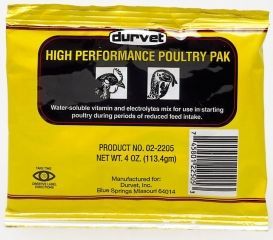 High Performance Poultry Pak 4 Ounces - 002-2505