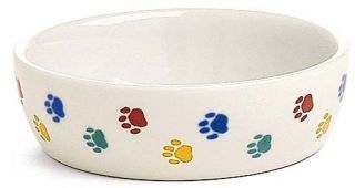 Ethical Stoneware Dish Cat Paw Print Stoneware 5 Inch - 6093