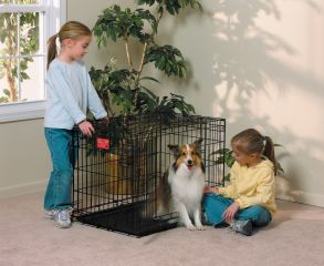 Midwest Container Life Stages 2dr Crate W Panel 30x21x24 Inch - 1630DD