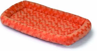 Pet Bed - Midwest Container Fashion Pet Bed Tangerine 30x21 Inch - 40230-TG
