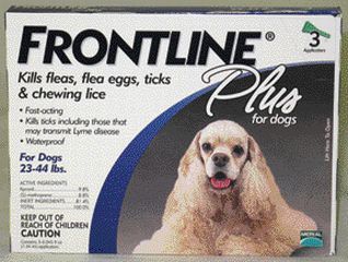 F C E Frontline Plus Dog 22-44 Lbs. 3 P