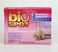 Farnam Pet Products Cat Bio Spot Spot On Undr 5lbs Under 5 Lbs 3006009