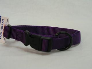 Hamilton Adjustable Dog Collar Purple 3 4 X16-22 - FAM