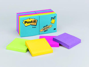 Company Mmm65414au Sticky Note Notes In Ultra Colors 14 Pads