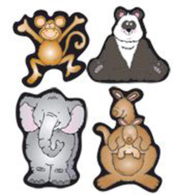 Carson Dellosa DJ668033 Zoo Friends Shape Stickers