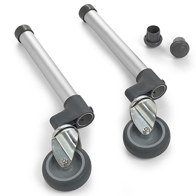 Invacare 6273 3 Inch Swivel Wheels with Glide Tips