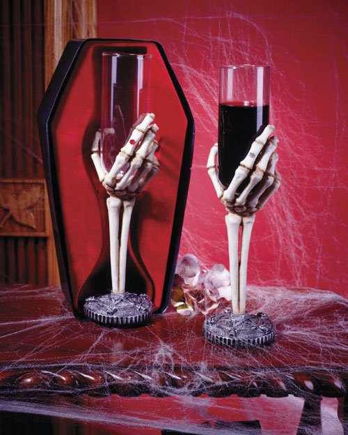 Costumes For All Occasions FW8362 Skeleton Hand Wine Glass