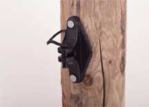 Dare Products Wood Post Pinlock Insulator Black - 2249-25
