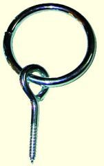 Imported Horse &supply Ring Fastener With Lag Bolt 3 Inch - 105882