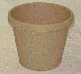 Classic Flower Pot Tan 8 Inch Pack Of 24 - 12008sands