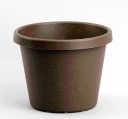 Classic Flower Pot Brown 8 Inch Pack Of 24 - 12008choc