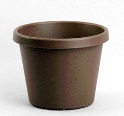 Classic Flower Pot Brown 10 Inch Pack Of 12 - 12010choc