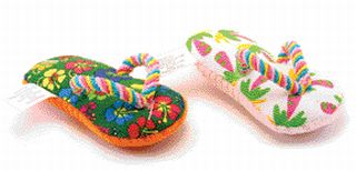 Ethical Cat Luau Flip Flop Cat Toy Catnip - 2538