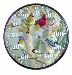 Chaney Instrument Songbirds Thermometer 12.5 Inch 01781