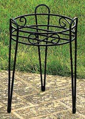 Cobra Canterbury Plant Stand Black 15 Inch  SCBPS1015BB