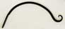 Hookery Curved Hanger Upturn Hook 12 Inch Pack Of 12  A19