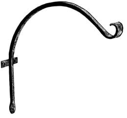 Curved Hanger Upturn Hook 18 Inch - A-24