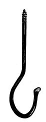 Hookery Ceiling Hook 5 Inch Pack Of 12 SE5