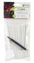 Woodstream Cal Plastics D Plant Tlabels White 24 Pack Pack Of 12  T023T/1188