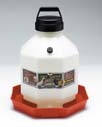 Poultry Fountain Waterer White Red 3 Gallon - Ppf-3