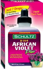 Schultz Spectrum A African Violet Plus Plant Food 5.5 Ounces  1061