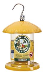 Gardman Wild Bird Squirrel Master Seed Feeder Yellow .85 Quart - BA01222