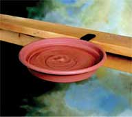 Woodlink Deck Mount Bird Bath Brown - NABIRDBATH