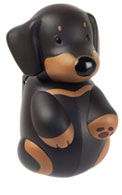 Flipper 139-AB-01-DS Puppy Toothbrush Holder, Dachshund - 6 Pack