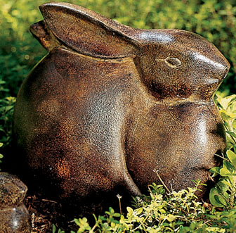 Achla Designs ACHLAMNB02 Large Moon Bunny Antique Bronze