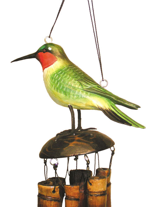 Hummingbird Wind Chimes Cohasset Imports Ruby Throated Hummingbird Wind Chime