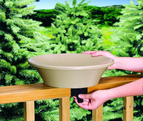 Allied Precision 14 in. NonHeated Bird Bath DeckPole