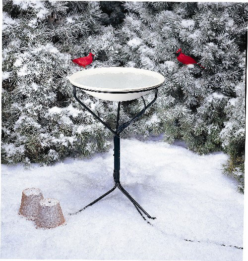 Allied Precision 20 In. Heated Bird Bath With Metal Stand