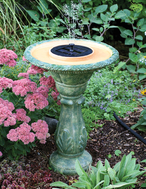 Echo Valley Fierenza Solar Bird Bath Fountain