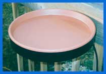 Farm Innovators Heated Bird Bath with Deck Mount Green-Light Green