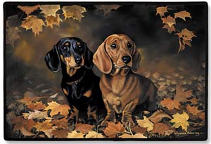 gc1828 Fiddlers Elbow Dachshund Porch Doormat