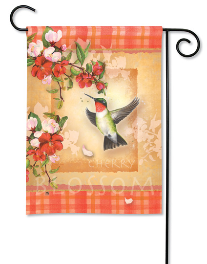 Mailwraps Hummingbird Plaid Garden Flag