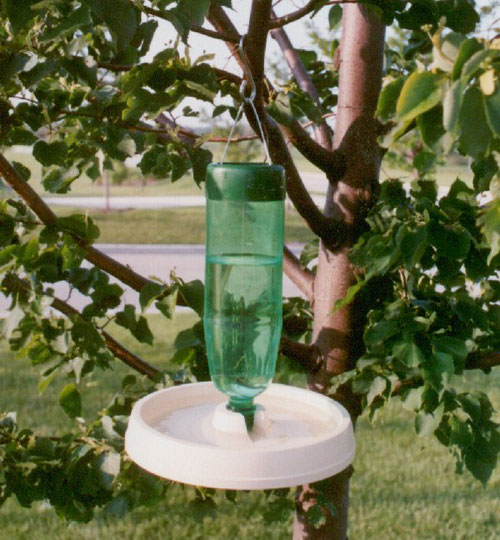 Bath Products - Molor Products Soda Bottle Bird Bath - White