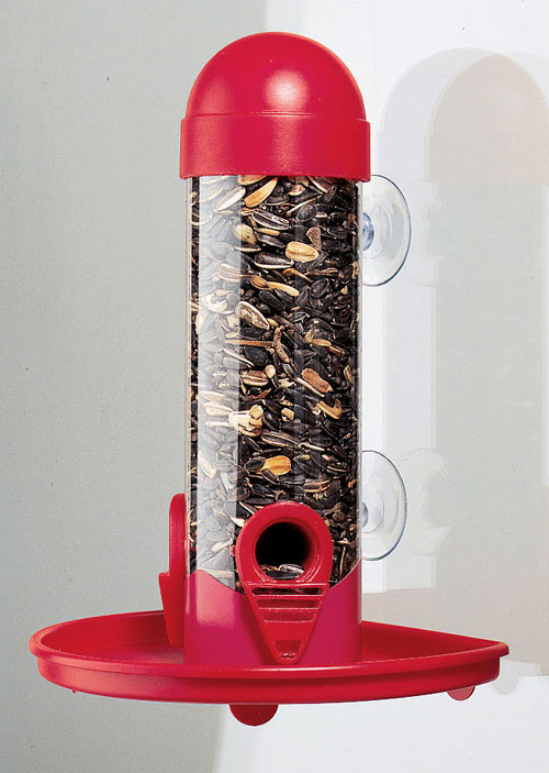 Opus Window Tube Bird Feeder - 8 Inch