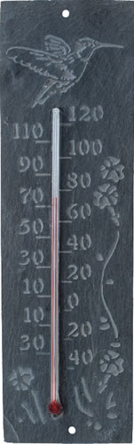 Ancient Graffiti Hummingbird Nature Thermometer
