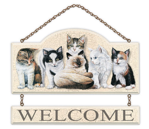 Store With Style Kitty City Wall Plaque