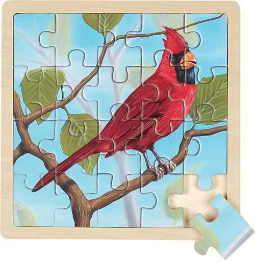Jigsaw Puzzle - Wild Republic Puzzle Jigsaw Cardinal