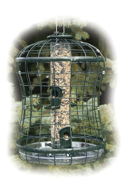 Audubon Series Caged Seed Tube Feeder