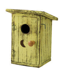 Barnstorm Birdhouse Birdie Loo Yellow