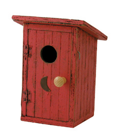 Barnstorm Birdhouse Birdie Loo Red
